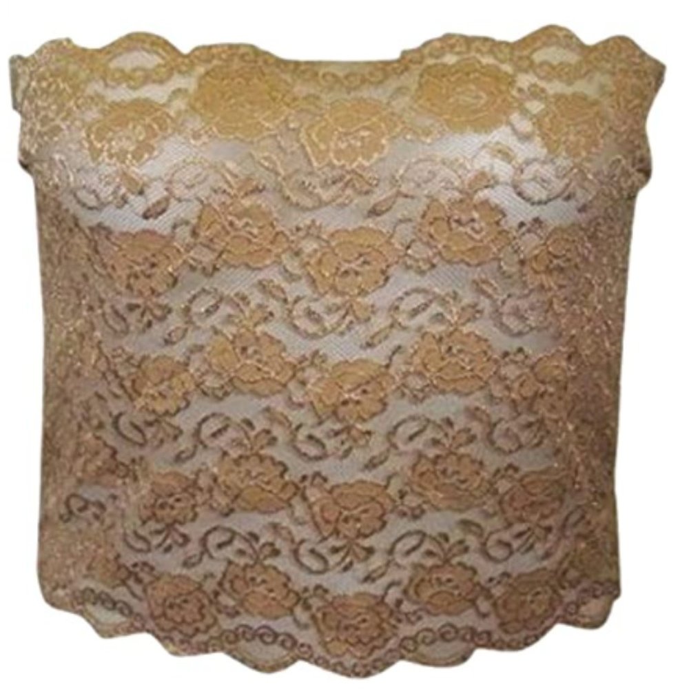Stretch Lace Topper in Nude 3XL